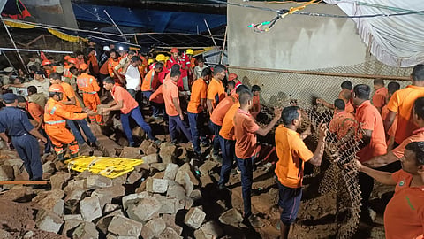 Wall Collapse At Simhachalam Temple In Andhra Pradesh