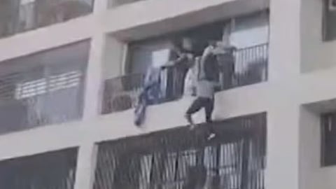 Ahmedabad plane crash; Shocking video shows students jumping from balconies