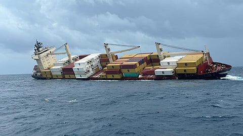 MSC ELSA 3 before sinking on kochi