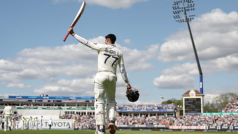 Captain Shubman Gill's double century celebration