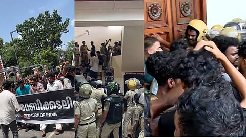 SFI protest