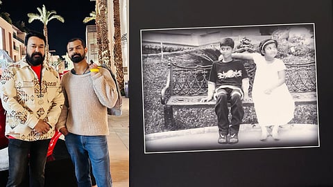 The picture shared by Mohanlal and Visimaya Mohanlal