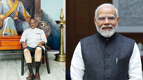 Sadanandan Master's style of speech impressed, P M sends congratulatory letter