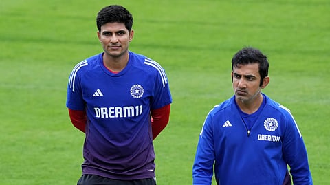 India's captain Shubman Gill and Coach Gautam Gambhir