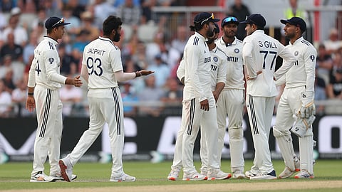 Indian team in the fourth Test