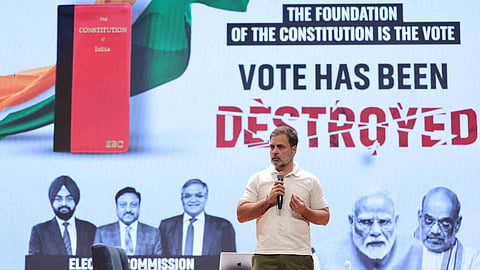 Rahul Gandhi to submit a formal declaration supporting his allegation says Election Commission