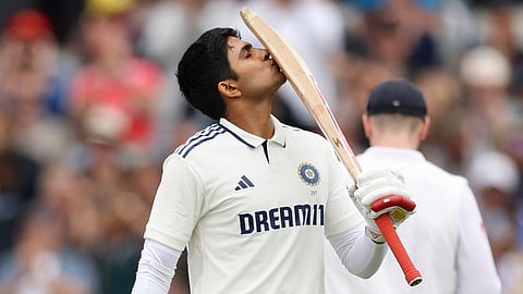 Shubman Gill century celebration