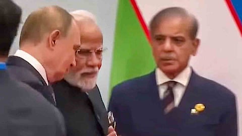 Putin, Narendra Modi, Shehbaz Sharif