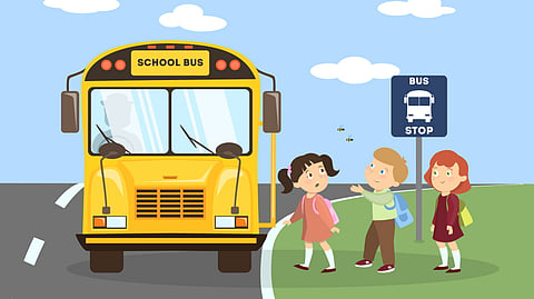 UAE school buses ready to operate as schools reopen for in-person classes on April 20