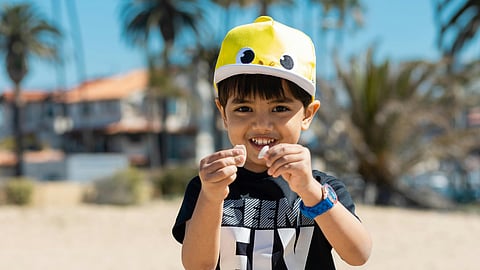 child smiling