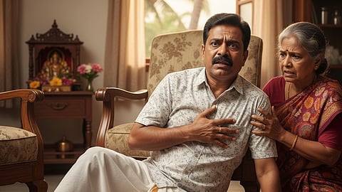 MAN HAVING STROKE