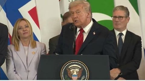 Meloni and trump