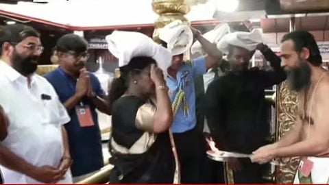 President Droupadi Murmu visited Sabarimala