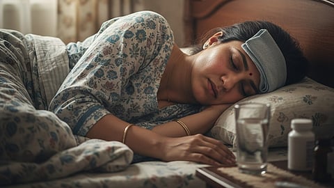 Woman with fever