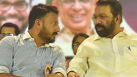 Minister V Sivankutty and Rahul Mamkootathil mla