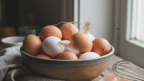 Eggs in a bowl