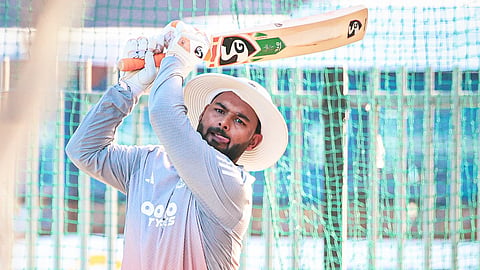 Rishabh Pant in training