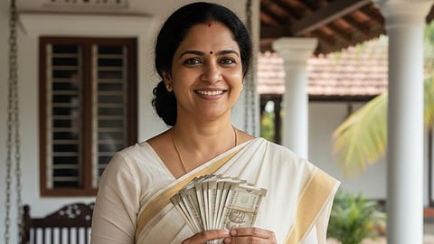 A lady with money