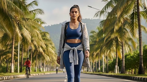 WOMAN WALKING