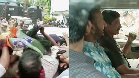 Protest against Rahul Mamkootathil