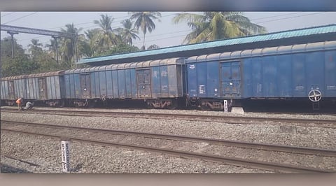 Goods train derails in Pattambi; trains running late