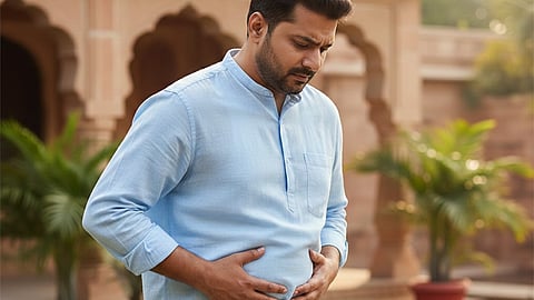 Bloting in stomach