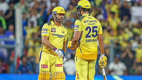SHIVAM DUBE M S DHONI
