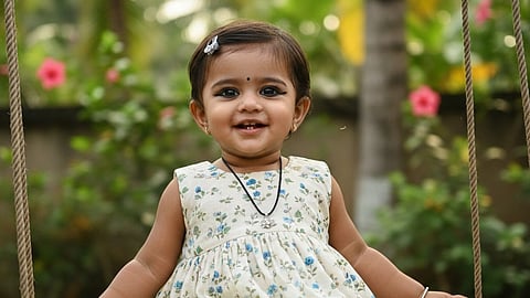 Baby eye makeup