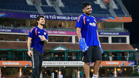 Sanju Samson training