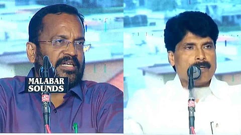 boos from the audience against MLA T Siddique k rajan reaction