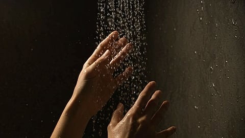 hot shower