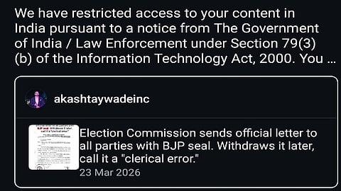 Kerala police sent notice social media account BJP seal on Election Commission letter controversy