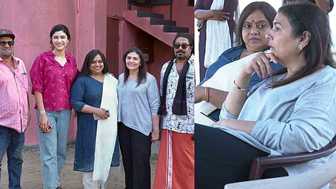 Suchitra Mohanlal at Aarambham location