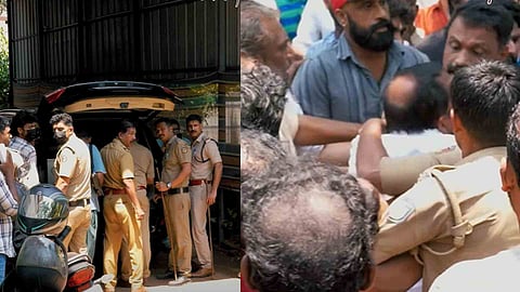 kit controversy Massive protest thrissur Vadanappally TN Prathapan and others arrested