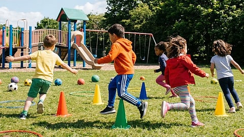 children playing
