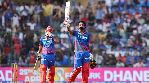 KL Rahul century celebration