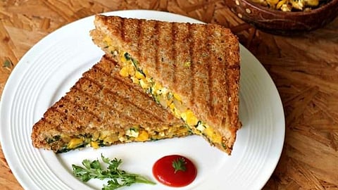 Paneer Sandwich, High protein Breakfast