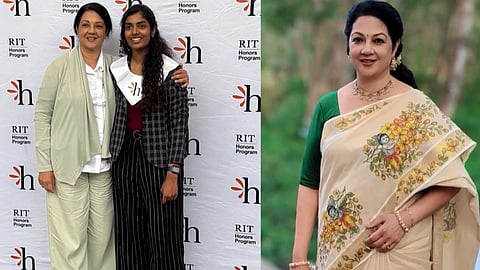 Shanthi Krishna with her daughter