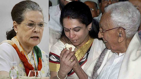 Sonia Gandhi, Padmaja, Karunakaran