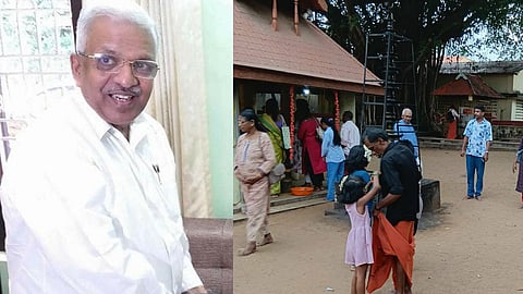 P Jayarajan Kodungallur temple visit controversy