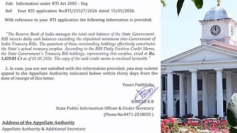 remaining amount in the treasury will be Rs 5,429 crore