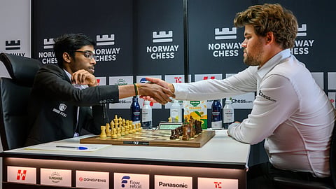 R Praggnanandhaa shocks Magnus Carlsen