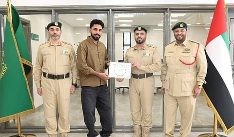 Dubai Police honors Malayali youth