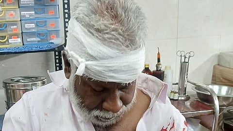 Block Panchayat member injured after being hit with a wire rod