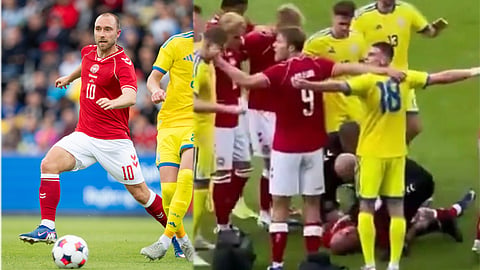 Christian Eriksen collapses again