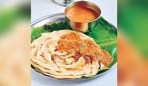 porotta with gravy