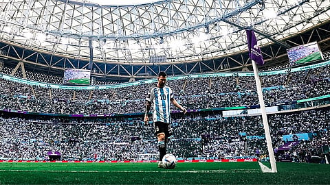 messi in world cup match