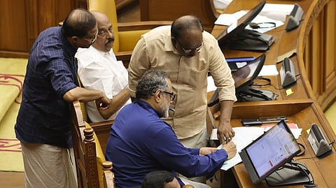 BJP MLAs Rajeev Chandrasekhar,V Muralidharan and BB Gopakumar