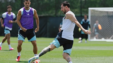 Lionel Messi In Action