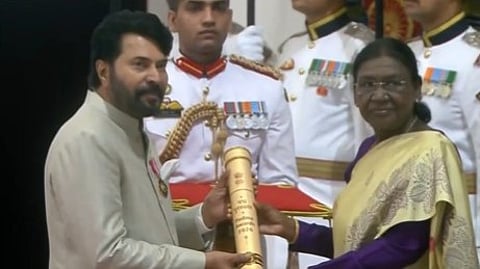 Mammootty receive Padma awards